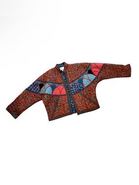 Suttles and Seawinds quilted cotton patchwork jacket